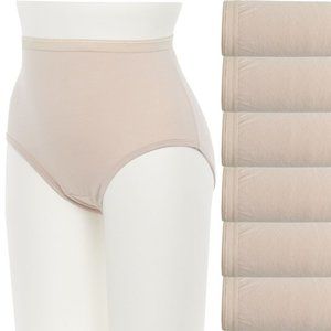 Women's Fruit of the Loom 6-Pack Signature Cotton Brief Panties - Size: 8/XL